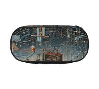 GUOLGP Physics Print Print School Students Zipper Pouch Pencil Case Office Supplies Functionality Storage