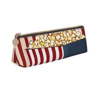 GUOLGP Popcorn Print Print Stylish Pencil Case Large Capacity 8.3 x 2.2 x 2.4In Triangle Pouch Daily Essentials