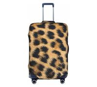 GUOLGP Rough Leopard Print Print Concealed Zipper Decorative Suitcase Cover Washable Travel Luggage Protector