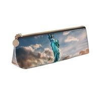 GUOLGP Statue of Liberty in NYC Print Stylish Pencil Case Large Capacity 8.3 x 2.2 x 2.4In Triangle Pouch Daily Essentials