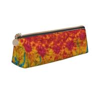 GUOLGP Tie Dye Hippies Print Stylish Pencil Case Large Capacity 8.3 x 2.2 x 2.4In Triangle Pouch Daily Essentials