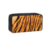 GUOLGP Tiger Striped Pattern Print Adults Simple Spacious Pen Case Stationery Organizer Pouch Office Daily Work Use