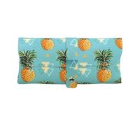 GUOLGP Tropical Fruit Pineapple Print Daily Use Sunglasses Case Soft Eyeglass Pouch With Strap For Women Travel Reading