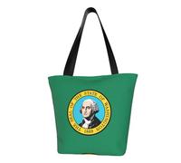 GUOLGP Washington Flag Print Summer Shoulder Bag Travel Tote Beach Outings Daily Commutes Women Men Accessory