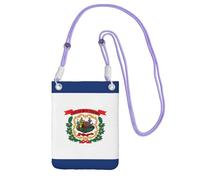 GUOLGP West Virginia state flag Print Phone Crossbody Bag Fashion Slim Lightweight for Travel Running Hiking Shopping