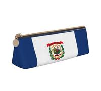 GUOLGP West Virginia State Flag Print Stylish Pencil Case Large Capacity 8.3 x 2.2 x 2.4In Triangle Pouch Daily Essentials