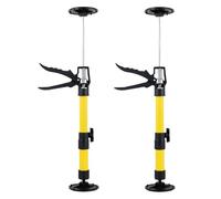 Guolich 2pcs Ceiling Support Mounting Support One Hand Support Telescopic Support 50-115cm Loadable Up to 30 kg,Scaffolding Telescopic Pole Cat Net Supports Height Adjustable For Drywall,Finishing,etc