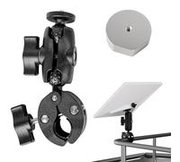 Guolich Starlink Mini Bracket - clamp Mount for Motorhome ladders, Crash barriers and More, Starlink Mini Accessories - universally Adjustable Angle, Compatible with Original Tube Adapter