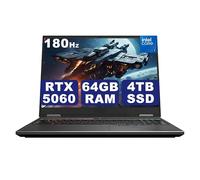 GUOM Gaming Laptop, GeForce RTX 5060 8GB GDDR7 GPU, 20 Cores 14th Gen Intel Core i7-14700HX CPU, 64GB DDR5 RAM, 4TB PCIe4 NVMe SSD, 16" Ultra HD Display 2.5K 180Hz/3ms, Wi-Fi 6E, Backlit, Win11 Pro