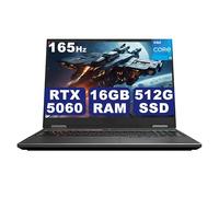 GUOM GeForce RTX 5060 8GB GDDR7 GPU, 10 Cores 14th Gen Intel Core i5-14450HX CPU Gaming Laptop, 16GB DDR5 RAM, 512GB PCIe4 NVMe SSD, 16" Full HD Display 165Hz, Wi-Fi 6, RGB Backlit, Win11 Pro