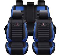 guomaohua Car Seat Cover Sets for Epica (V250), Leather Front Rear Protectors Comfortable and Breathable Cushion Covers,G/Black-blue