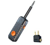 GUOMIS Bluetooth 5.3 Audio Transmitter, Bluetooth Adapter Aeroplane, Supports 2 AirPods or Headphones with aptX Adaptive, Bluetooth Transmitter Jack 3.5, for Air Travel Gym, TV, PC