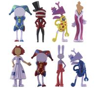 Guoml Cartoon Figure Set, 8pcs Circus Action Figures, PVC Doll Toys, Circus Theme, Age 3+, Includes 8 Figurines
