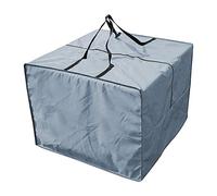 Nrkin Storage Bag and Protective Cover for Lounge Cushions Garden Furniture Seat Cushion, Storage Bag Cushion Garden, Garden Cushion Storage Bag with Carry Handle, Waterproof 80 x 80 x 60 cm