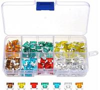 GUOQGXAY 100PCS car Fuse 5A 7.5A 10A 15A 20A 25A 30A Ampere Automatic Blade Fuse Set Truck
