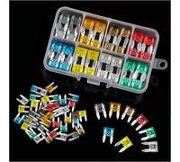 GUOQGXAY Fuse 80Pcs Mini Standard Blade Fuses Set for 2/5/7.5/10/15/20/25/30 AMP Automotive Car Boat Truck Blade Fuse Assortment Kit