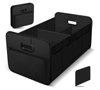 GUOQINGLH Car Boot Organiser for Lexus RX 2005-2026, Large Foldable Storage Box with Compartments Heavy Duty Collapsible Boot Tidy Waterproof Bag,A/Black