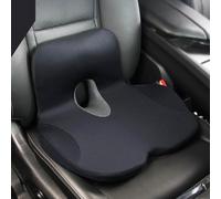GUOQINGLH Car Seat Cushion for Driving for Dodge Ram 1500 2012-2018, Memory Foam Front Seat Pad L-Shaped Integrated Office Chair Hip and Waist Comfort,Black-normal