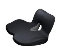 GUOQINGLH Car Seat Cushion for Driving for Genesis G70 2024, Memory Foam Front Seat Pad L-Shaped Integrated Office Chair Hip and Waist Comfort,Black-normal