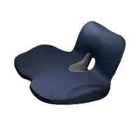 GUOQINGLH Car Seat Cushion for Driving for Genesis G70 2024, Memory Foam Front Seat Pad L-Shaped Integrated Office Chair Hip and Waist Comfort,Blue-normal