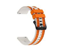 guoren 22mm Two-color Sport Silicone Band fit for Huawei Watch Ultimate 2 GT Runner 2 5 GT6-5-4-3 46mm