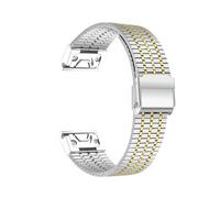 guoren No Gaps 26mm 22mm Curved End Metal Stainless Steel Strap fit for Garmin Watch Fenix 8 6 7 Pro 5 Plus 5X 6x 7x 3HR 945
