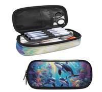 Guosanchn Killer Whale Pencil Pen Case Kids Pencil Case Lightweight Pencil Pouch High Capacity Bag Pouch Holdet Box Organizer Pencil Box Fashion Pencilbox