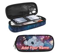 Guosanchn Pencil Case for Kids School Supplies Pen Holder Office Organizer, Koala Galaxy Space-custom, eine Größe, pencil case