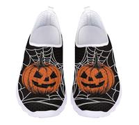 Guosanchn - Women's US 5.5-11.5 Athletic Road Running Shoes, Pumpkin Spider Web, 22.5 cm