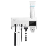 GUOSHENGDIANZI UV Toothbrush Holder & Sanitizer, Wall Mounted Toothbrush Holder for Kids and Adults, Automatic Toothpaste Dispenser, GSDZ-033