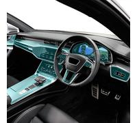 GUOSHENGYO Car Interior Console Gear Navigation Screen Dashboard Transparent TPU Protective Film For Audi A7 S7 C8 4K 2019 2020