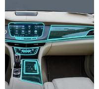 GUOSHENGYO TPU Car Gearbox Dashboard Panel Gps Navigation Screen Anti-scratch Protective Film Sticker,for Cadillac CT6 2018-2022