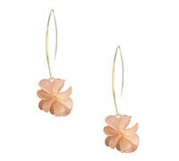 GUOXIAOMEI Colour Resin Flower Cluster Ball Earrings for Women Lightweight Dainty Floral Petal Earrings Party Jewelry, L, Metal, No Gemstone