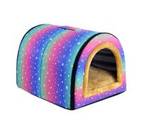 GUOXIAR Outdoor Waterproof Small Dog House, Indoor Warm Cat Sleeping Bed Mat, Comfortable Puppy Sofa Cave, Pet Nest for Small Dogs Cats Rabbit Totoro(#9,M)