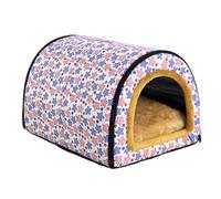 GUOXIAR Outdoor Waterproof Small Dog House, Indoor Warm Cat Sleeping Bed Mat, Comfortable Puppy Sofa Cave, Pet Nest for Small Dogs Cats Rabbit Totoro(#7,M)