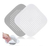 Guoxintech 2pcs Silicone Stopper Sink Plug Replacement Pedestal Cover for Bathrooms and Laundries Kitchen Universal(Grey and White)