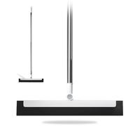 Guoxintech Floor and Shower Squeegee with Long Handle, Professional Water Wiper for Wet Room Bathroom Window Tile, Pet Hair Remover, Adjustable Stainless Steel and PP Scraper (36 Inch)