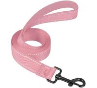 Guoxintech Handle Dog Lead, Double-Sided Reflective Heavy Duty Nylon Leash for Training and Daily Walking, for Small to Medium Dogs, 1.8m × 2.5cm (Pink)