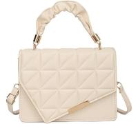 GUOXU Bag Crossbody Rhomboid Shoulder Bag Small Square Bag(White)