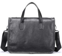 GUOXU Briefcase Horizontal Large Capacity Business Cowhide Handbag Computer Bag Business Bag
