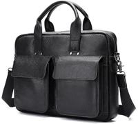 GUOXU Briefcase Men's Business Computer Bag Retro Men's Tote Briefcase