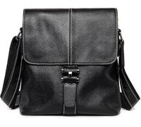 GUOXU Business Casual Men's First Layer Shoulder Crossbody Bag Retro Clamshell