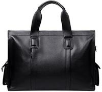GUOXU Business handbag, men's casual briefcase, crossbody computer bag