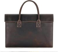 GUOXU Carrying Briefcase Men Travel Lightweight Tote Retro Computer Bag