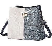 GUOXU Cross Body Purse for Woman Trendy Crossbody Bucket Bags(Blue)