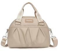 GUOXU Crossbody Bag for Women Nylon rainproof Shoulder Purse Lightweight Messenger Handbag(Beige)