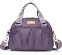 GUOXU Crossbody Bag for Women Nylon rainproof Shoulder Purse Lightweight Messenger Handbag(Purple)