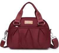 GUOXU Crossbody Bag for Women Nylon rainproof Shoulder Purse Lightweight Messenger Handbag(Red)