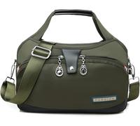 GUOXU Crossbody Bag for Women Nylon Shoulder Handbag Women Purse Top Handle Messenger Satchel(Green)