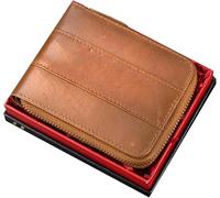 GUOXU Fashion short wallet, men's wallet gift box, driver's license multi-function card slot wallet(Unique Colour,with Box)
